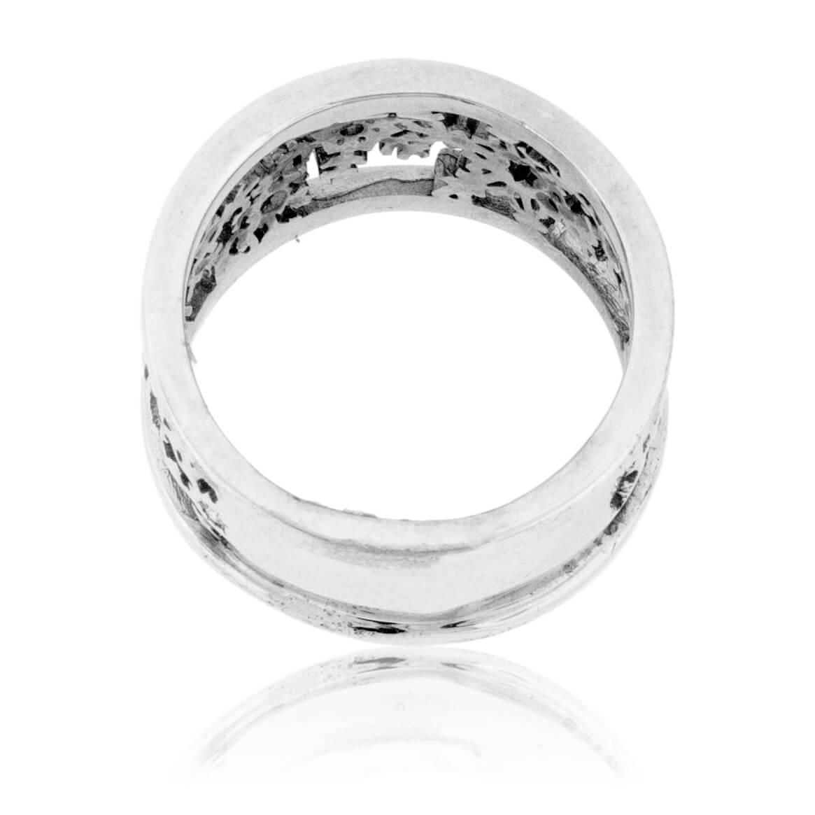 Snowflake Cutout Band with Diamonds - Park City Jewelers