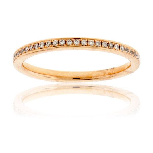 Stackable Channel & Prong Style Diamond Band - Park City Jewelers