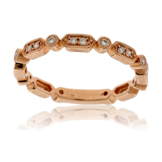 Stackable Milgrain Style Diamond Band - Park City Jewelers