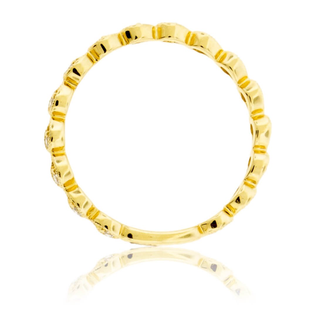 Stackable Milgrain Style Diamond Band - Park City Jewelers
