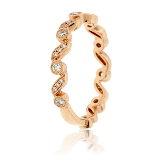 Stackable Milgrain Style Diamond Band - Park City Jewelers