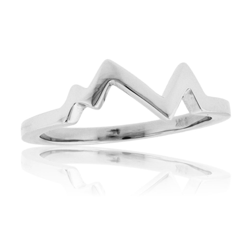 Stackable Mountain Band Ring 2 - Park City Jewelers