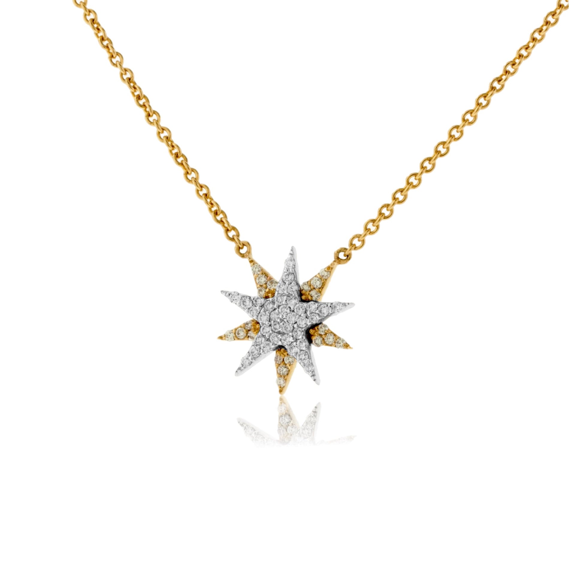Star Diamond Burst Pendant w/Chain - Park City Jewelers