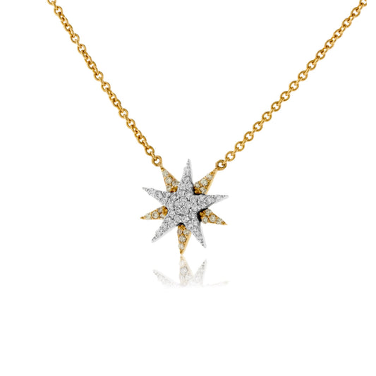 Star Diamond Burst Pendant w/Chain - Park City Jewelers