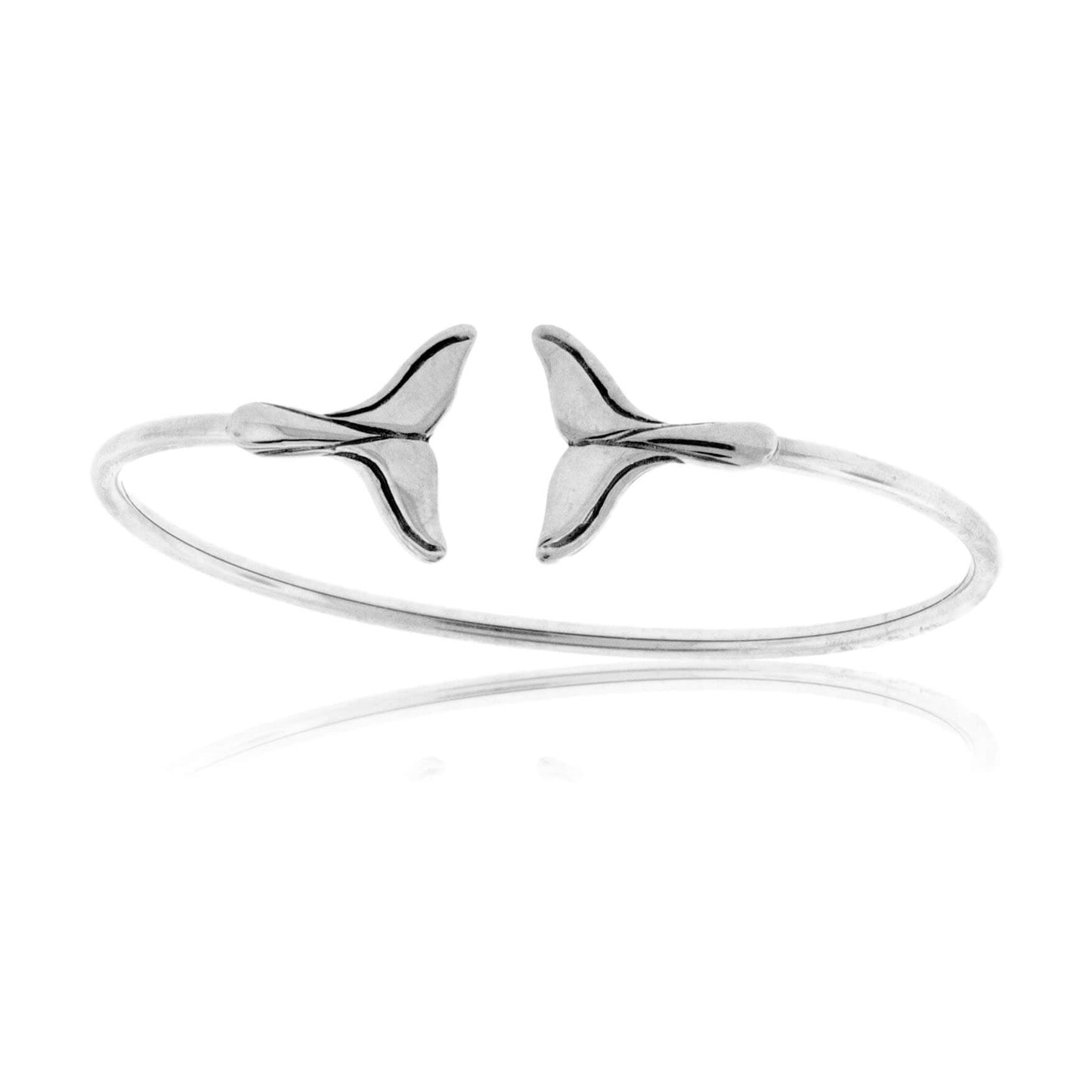 Sterling Silver Double Whale Tail Bracelet - Park City Jewelers