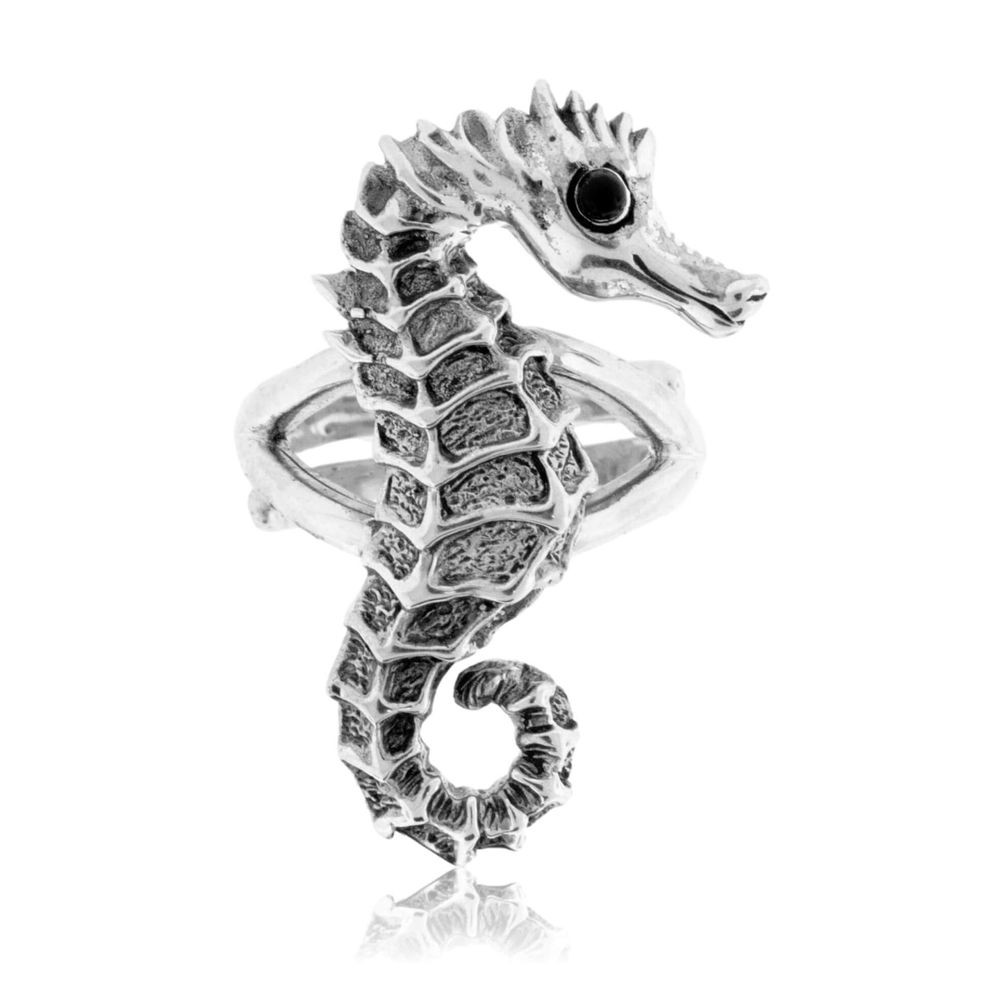 Sterling Silver Seahorse Adjustable Ring - Park City Jewelers