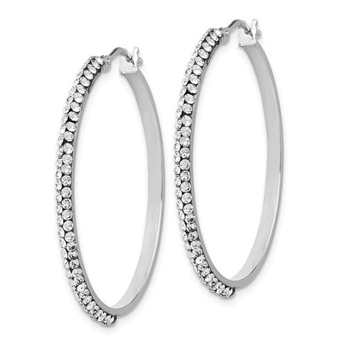 Swarovski Hinged Hoop Earrings - Park City Jewelers