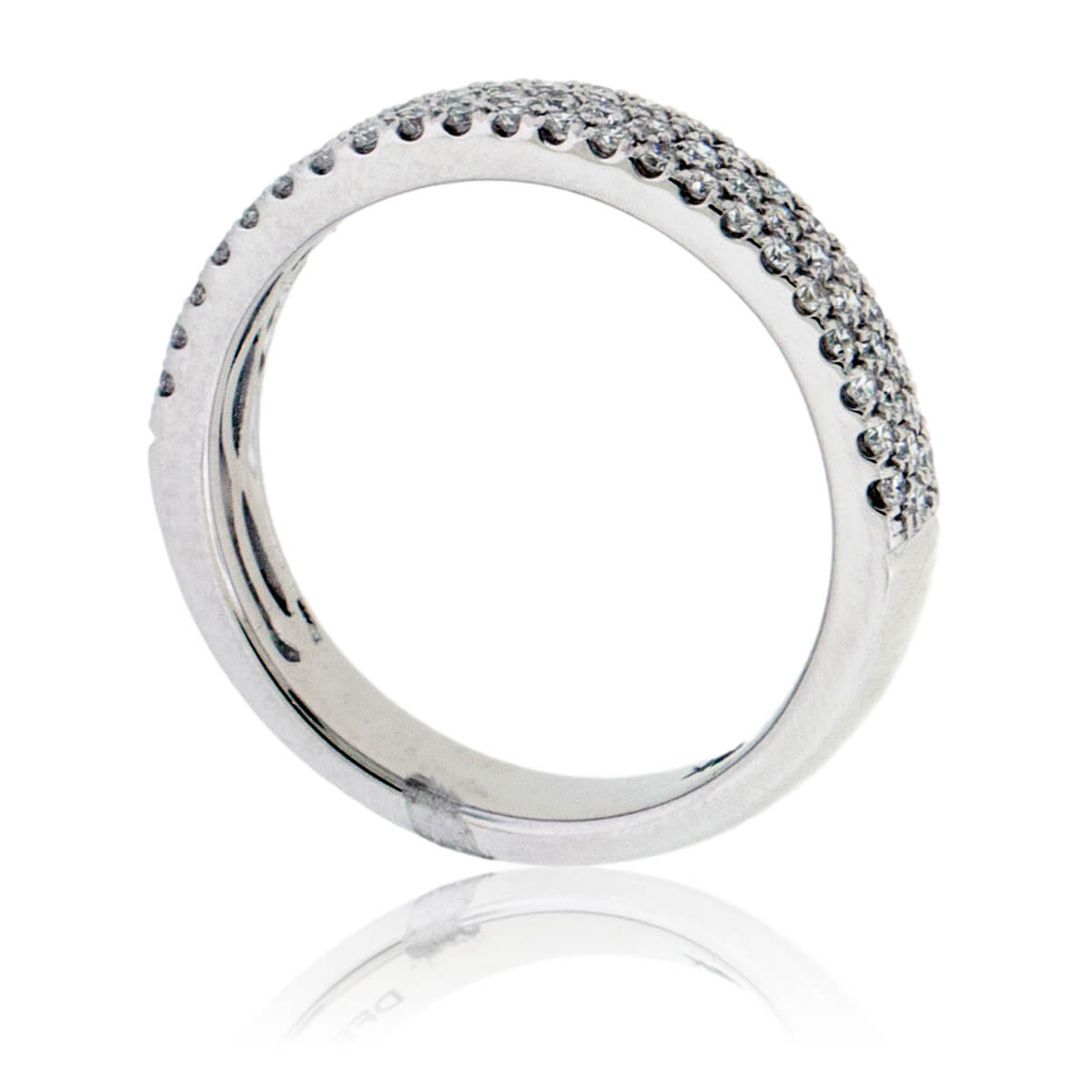 Three Row Pave .53ctw Diamond Band - Park City Jewelers