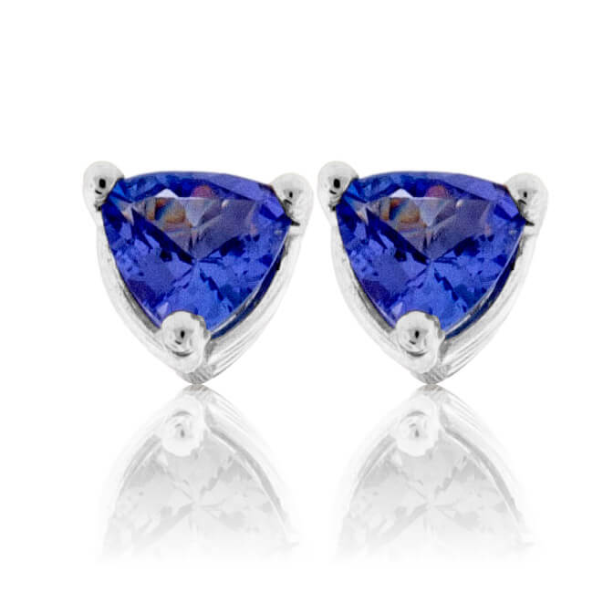 Tanzanite studs clearance