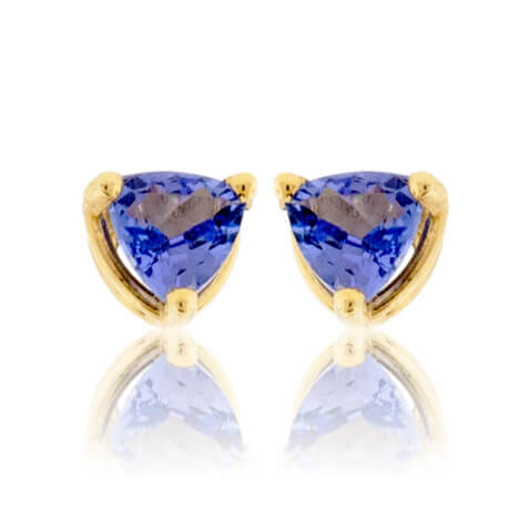 Trillion cut deals tanzanite earrings