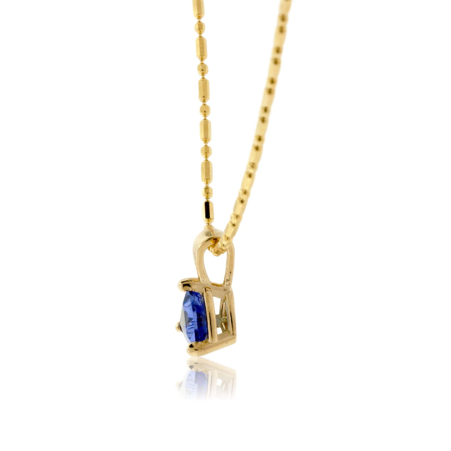 Trillion Solitaire Tanzanite Pendant - Park City Jewelers