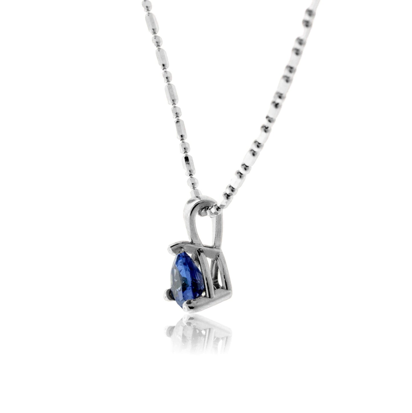 Trillion Solitaire Tanzanite Pendant - Park City Jewelers