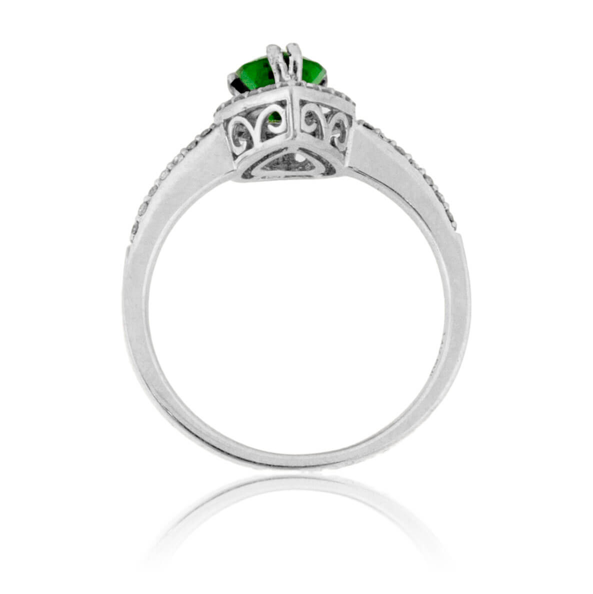 Tsavorite Garnet and Diamond Ring - Park City Jewelers