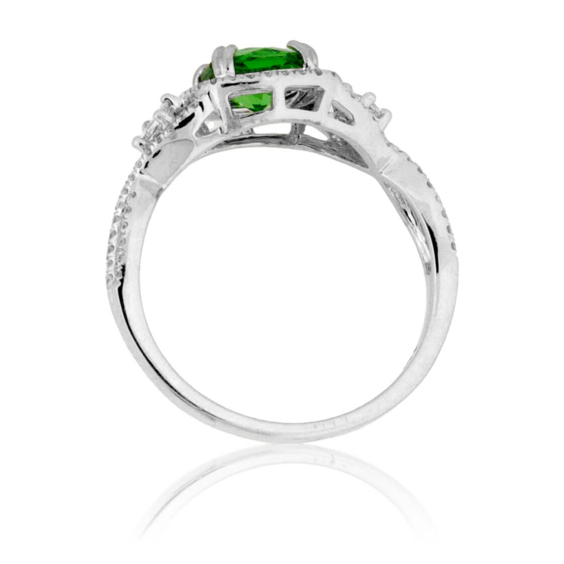 Tsavorite Garnet and Diamond Ring - Park City Jewelers