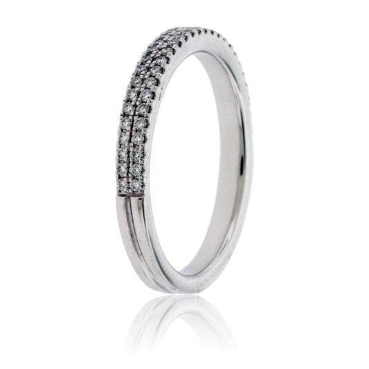 Two Row Pave .28ctw Diamond Band - Park City Jewelers