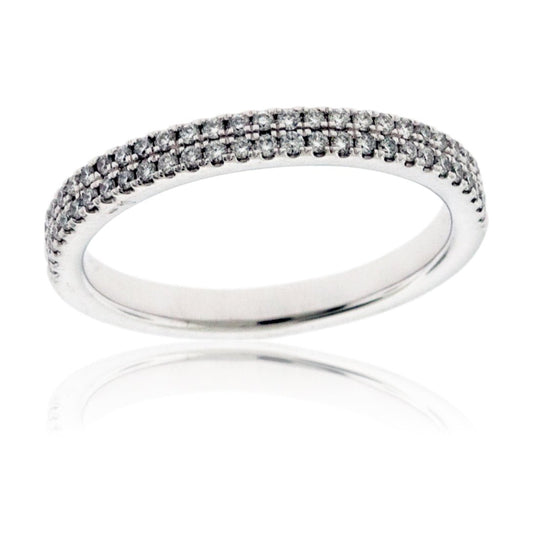 Two Row Pave .28ctw Diamond Band - Park City Jewelers