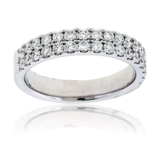 Two Row Pave Diamond Band - Park City Jewelers