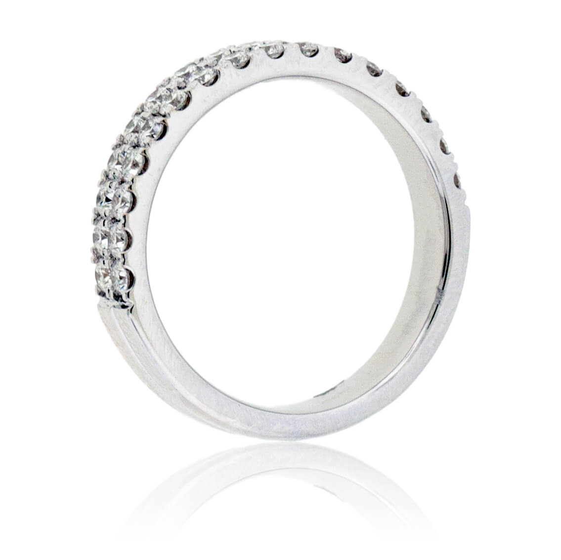 Two Row Pave Diamond Band - Park City Jewelers