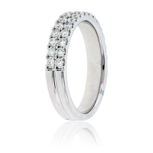 Two Row Pave Diamond Band - Park City Jewelers