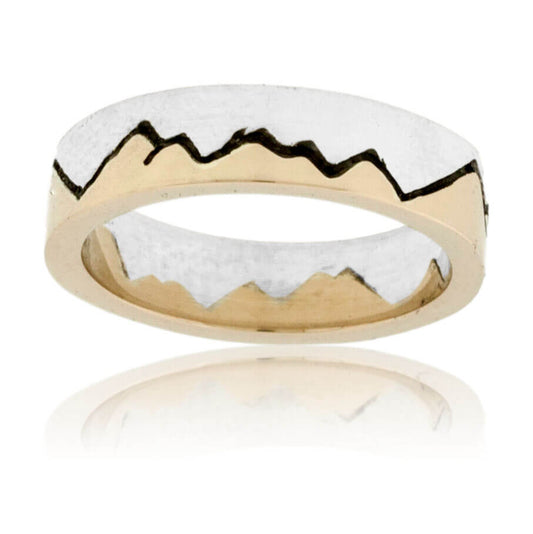 Two Toned Mountain Band - Park City Jewelers