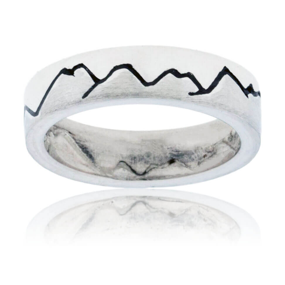 Two Toned Mountain Band - Park City Jewelers