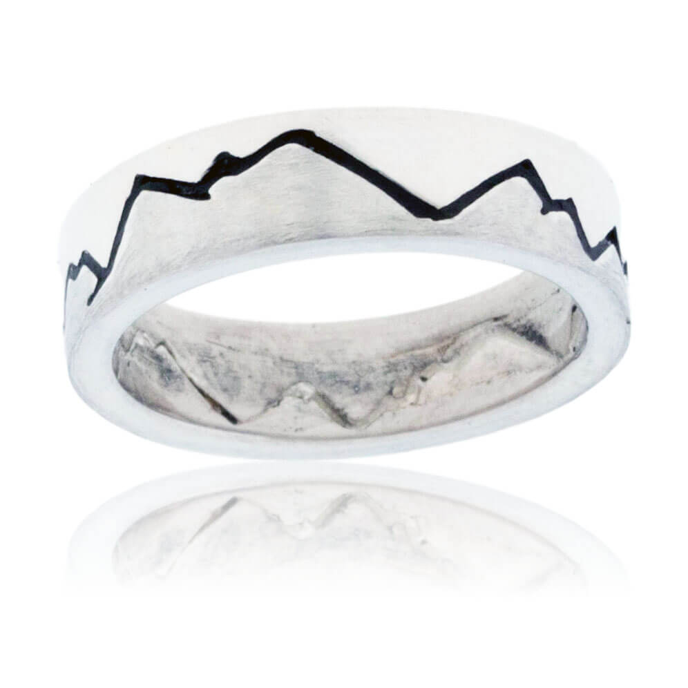 Two Toned Mountain Band - Park City Jewelers