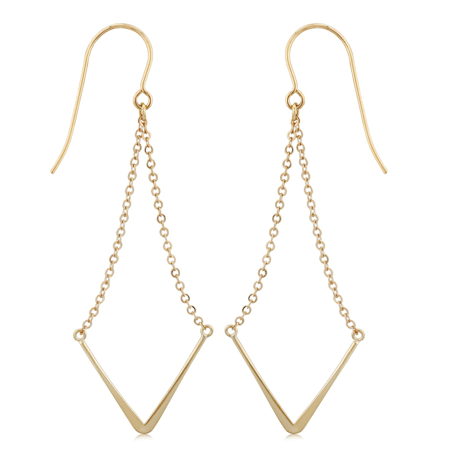 V Bottom Dangle Earrings - Park City Jewelers