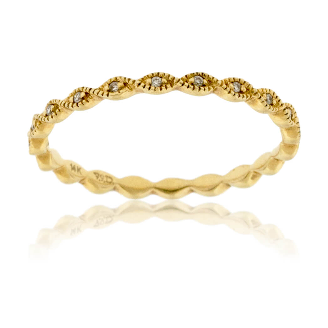 Vintage Style Diamond Stacking Band - Park City Jewelers