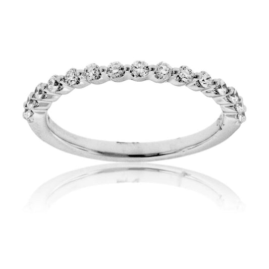 White Gold .34 Carat Diamond Shared Prong Style Ring - Park City Jewelers