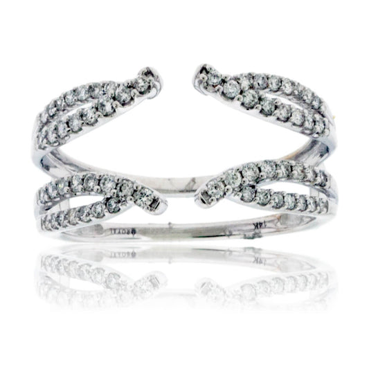 White Gold .38ctw Diamond Ring Jacket - Park City Jewelers