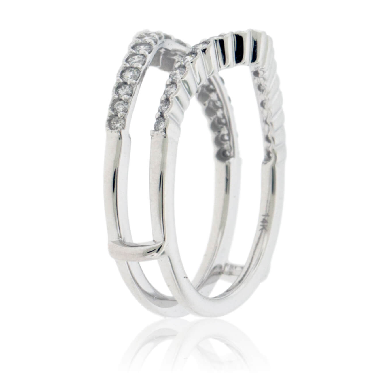 White Gold .50ctw Diamond Ring Jacket - Park City Jewelers