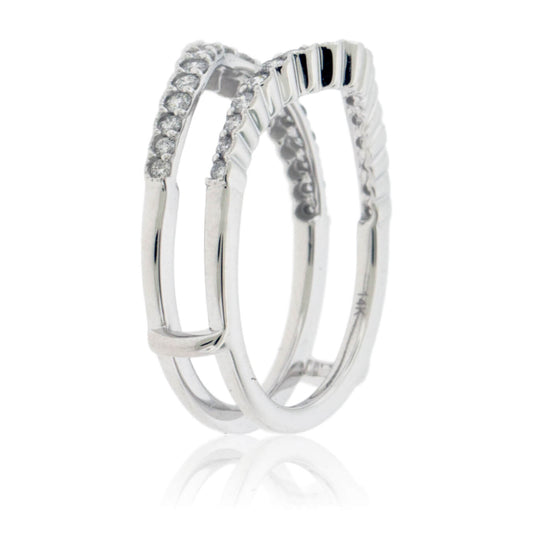 White Gold .50ctw Diamond Ring Jacket - Park City Jewelers