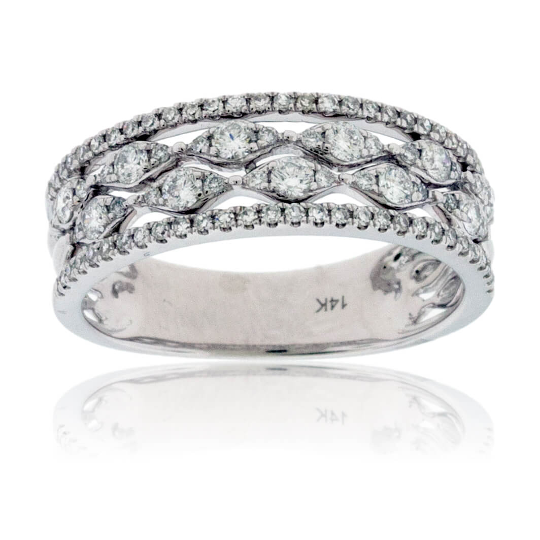 White Gold Diamond Fashion Ring - Park City Jewelers