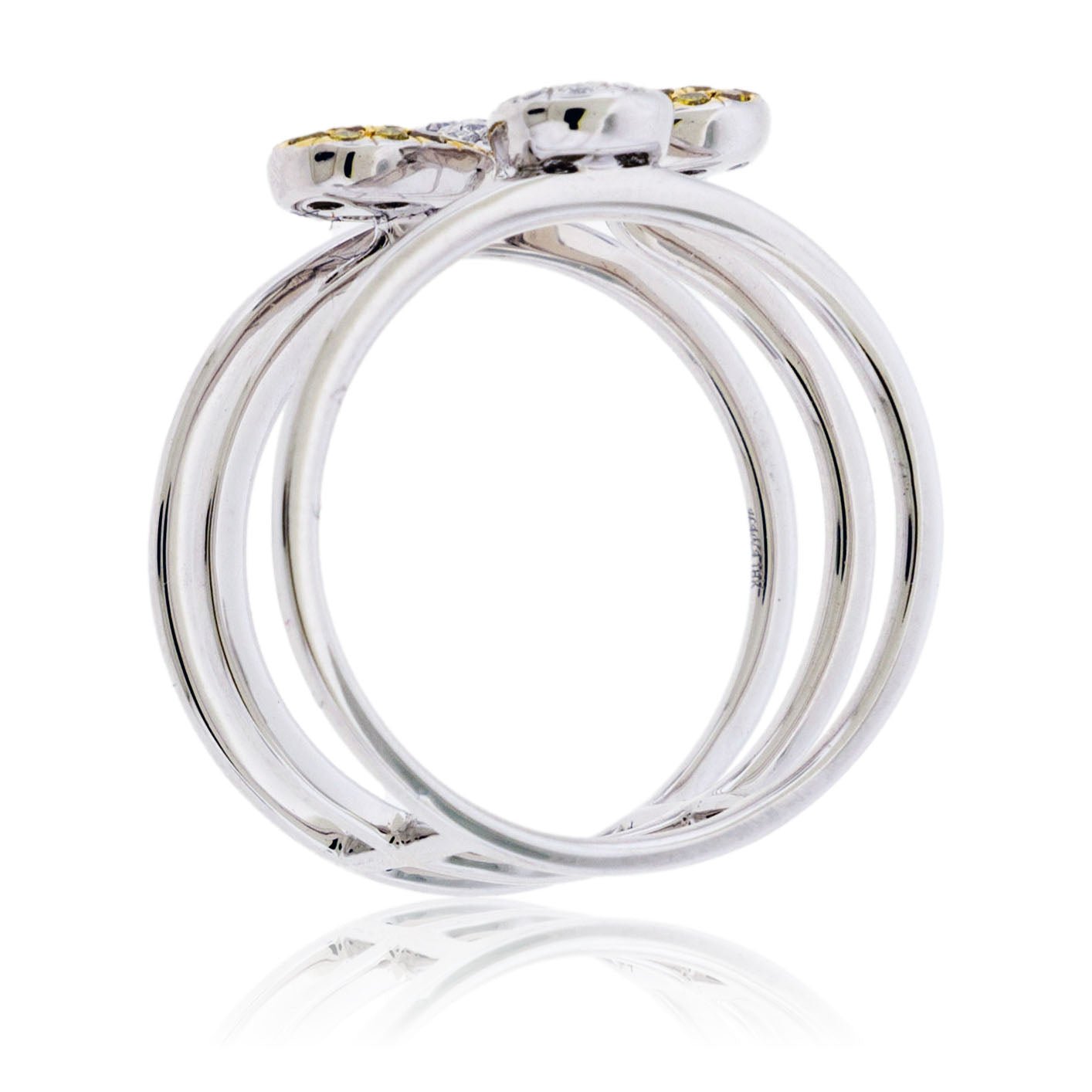 White & Yellow Gold Natural Color Diamond Ring - Park City Jewelers