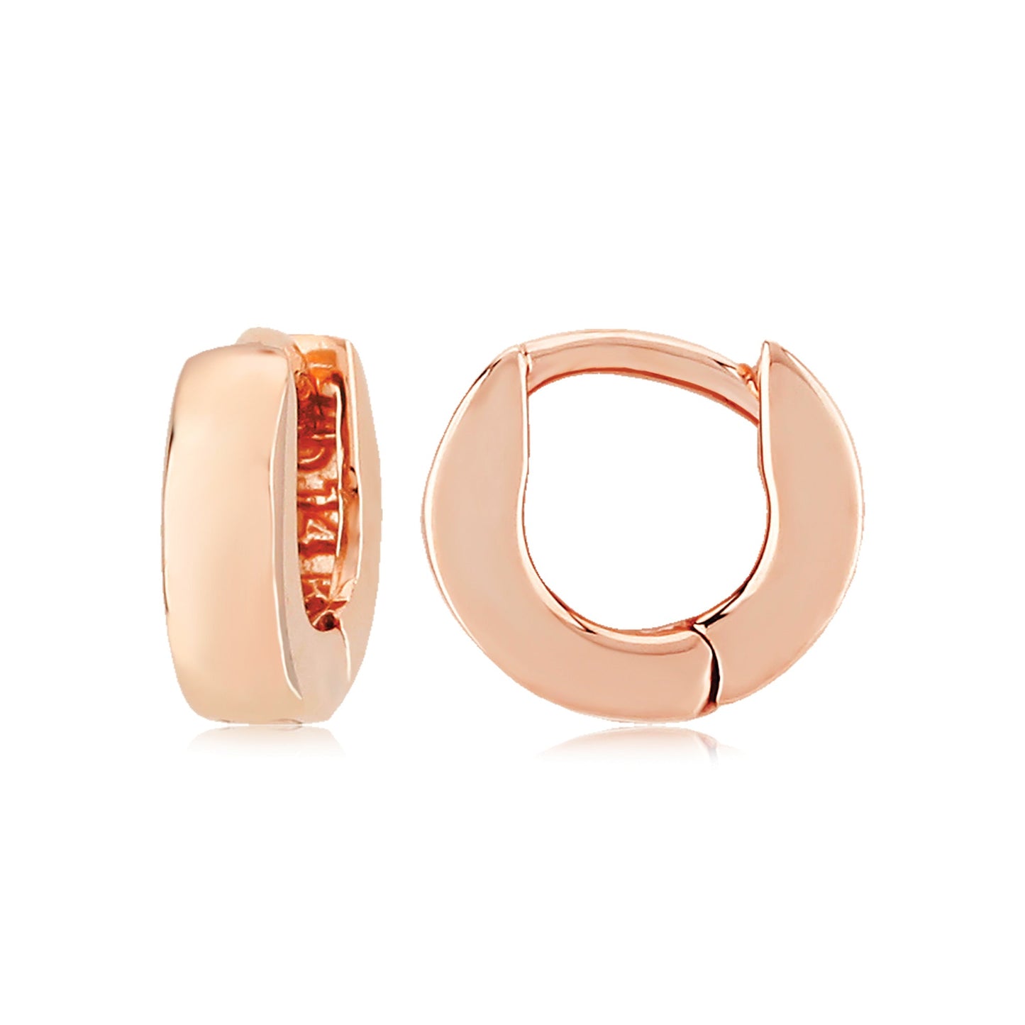 Wide Gold Small Hoop Earrings - Park City Jewelers