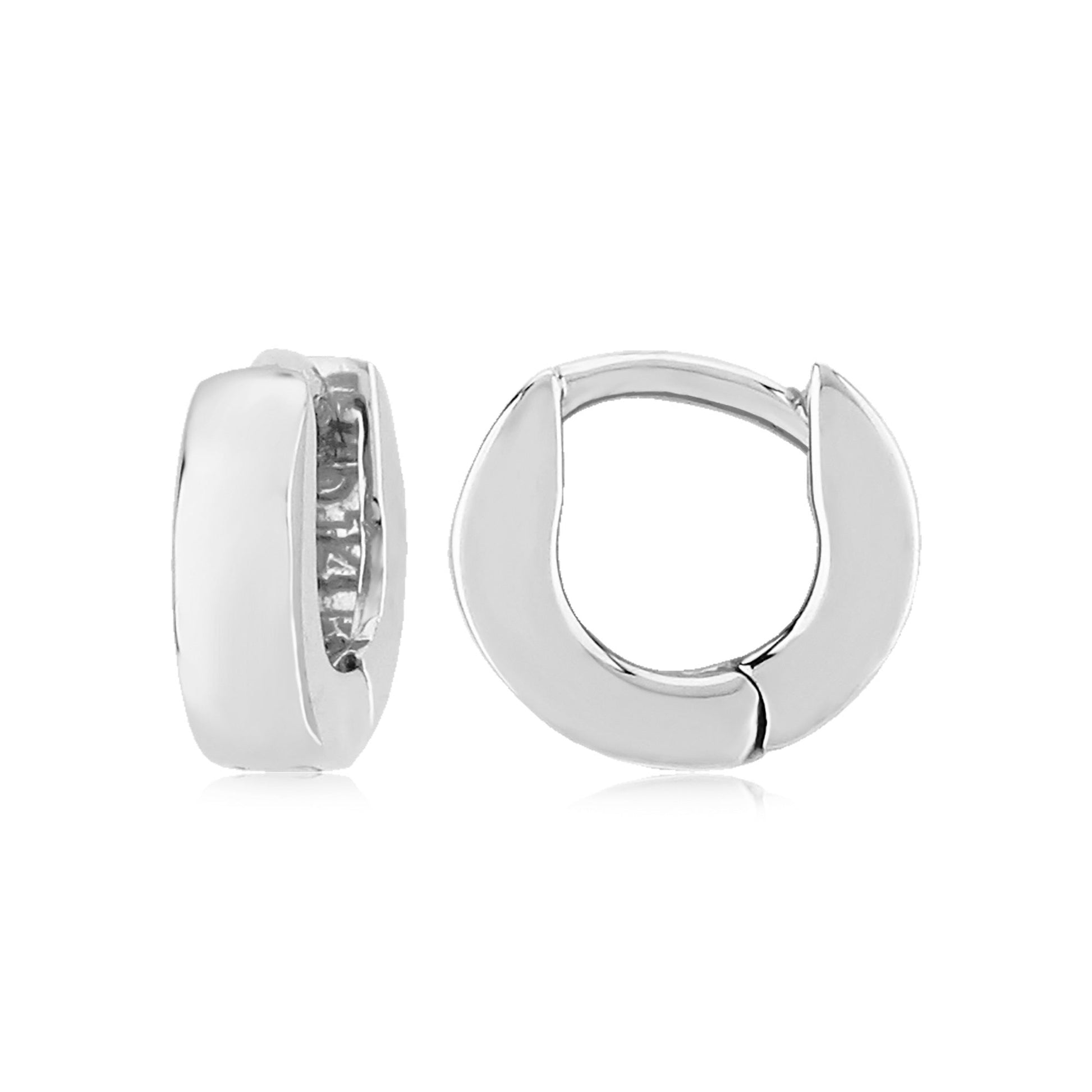 Wide Gold Small Hoop Earrings - Park City Jewelers