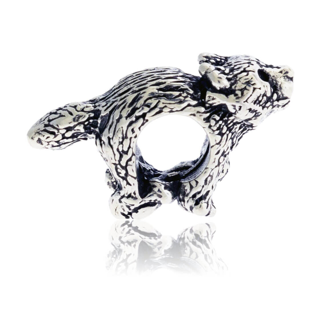 Wolf Bracelet Bead - Park City Jewelers