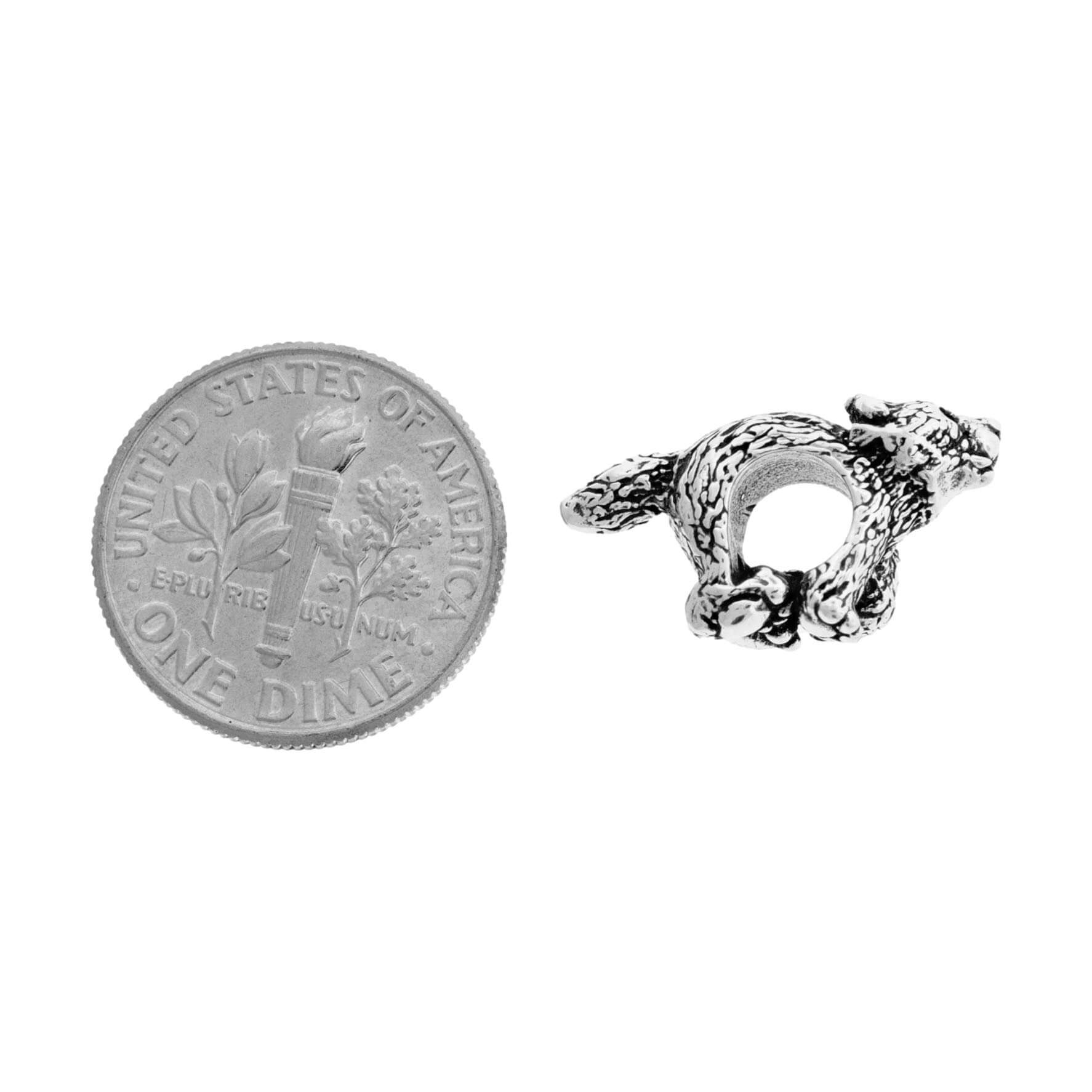 Wolf Bracelet Bead - Park City Jewelers