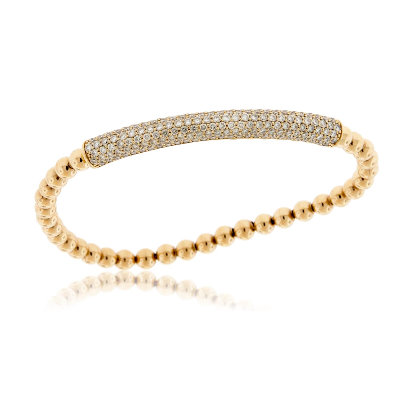 Yellow Gold Pave Diamond Bracelet - Park City Jewelers