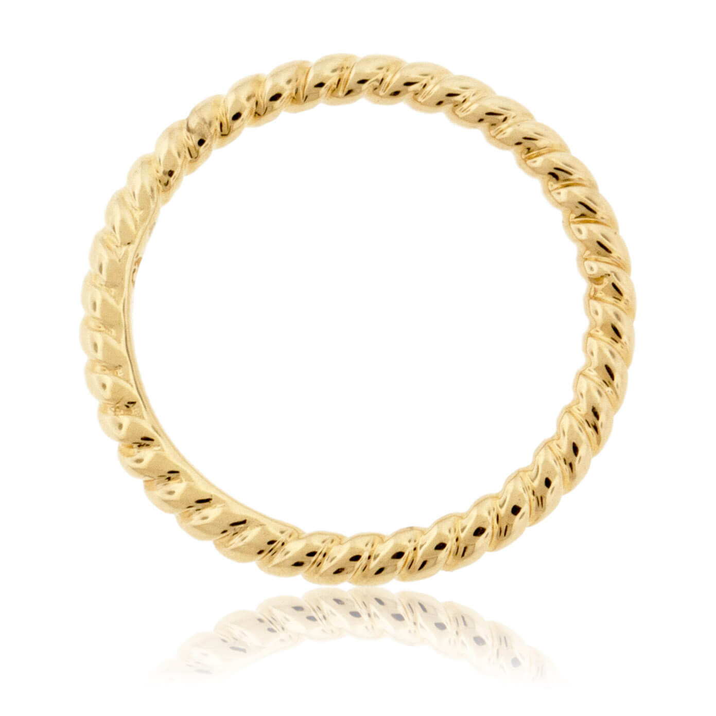 Yellow Gold Rope Style Band - Park City Jewelers