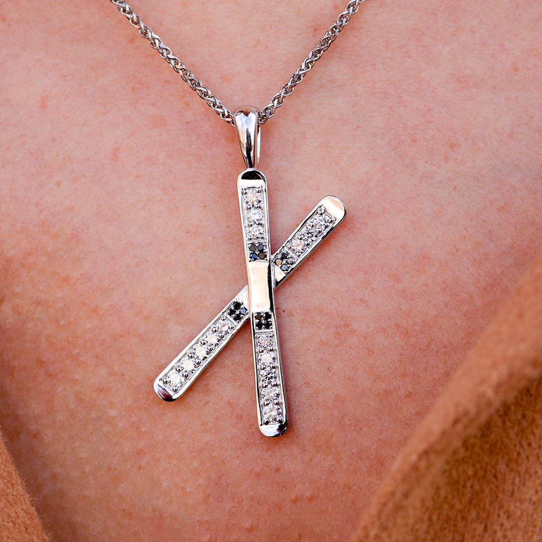 Diamond Ski Pendants