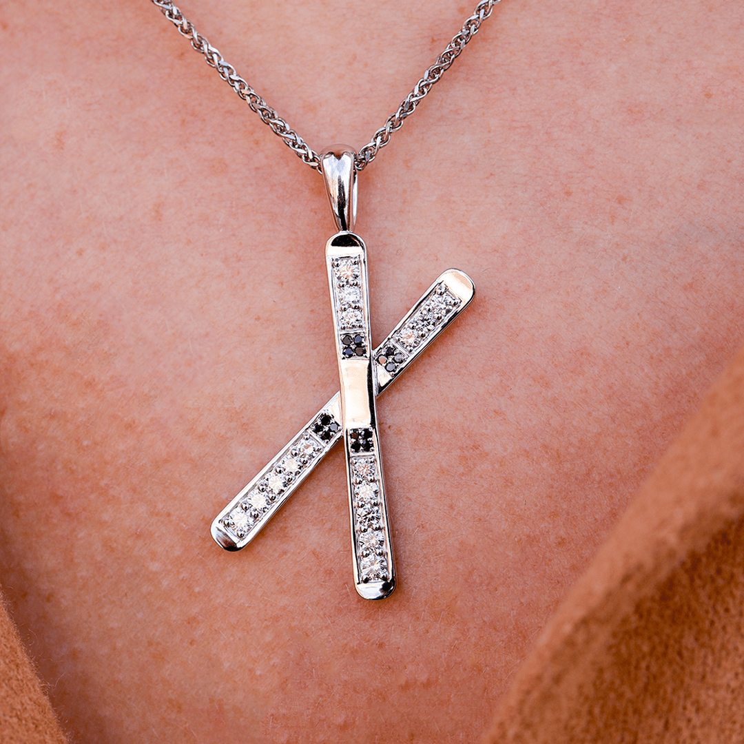 Diamond Ski Pendants - Park City Jewelers