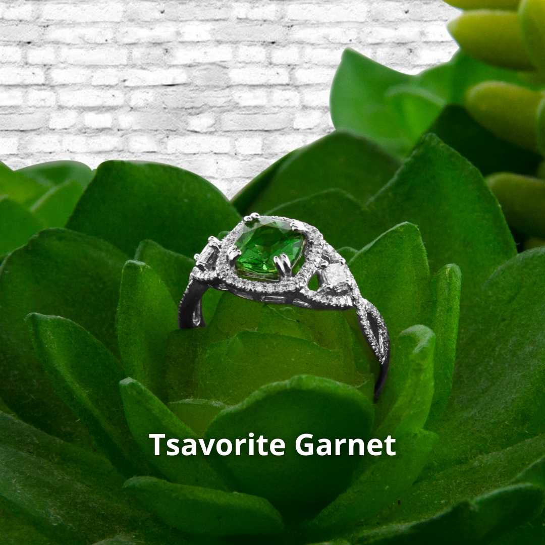 Tsavorite Garnet Ring