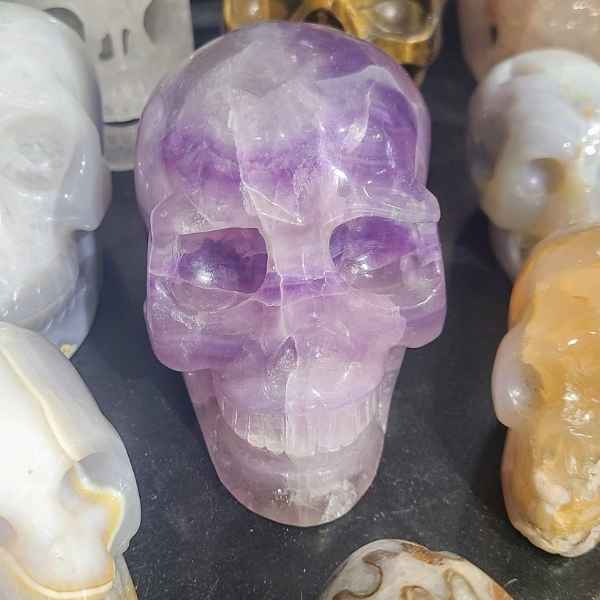 Amethyst Crystal Skull Carving