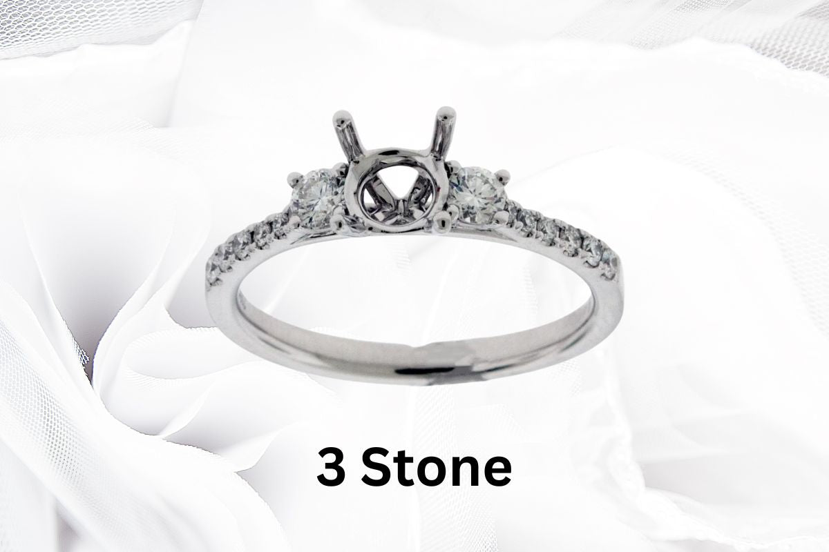 Three Stone Setting from Park City Jewelers