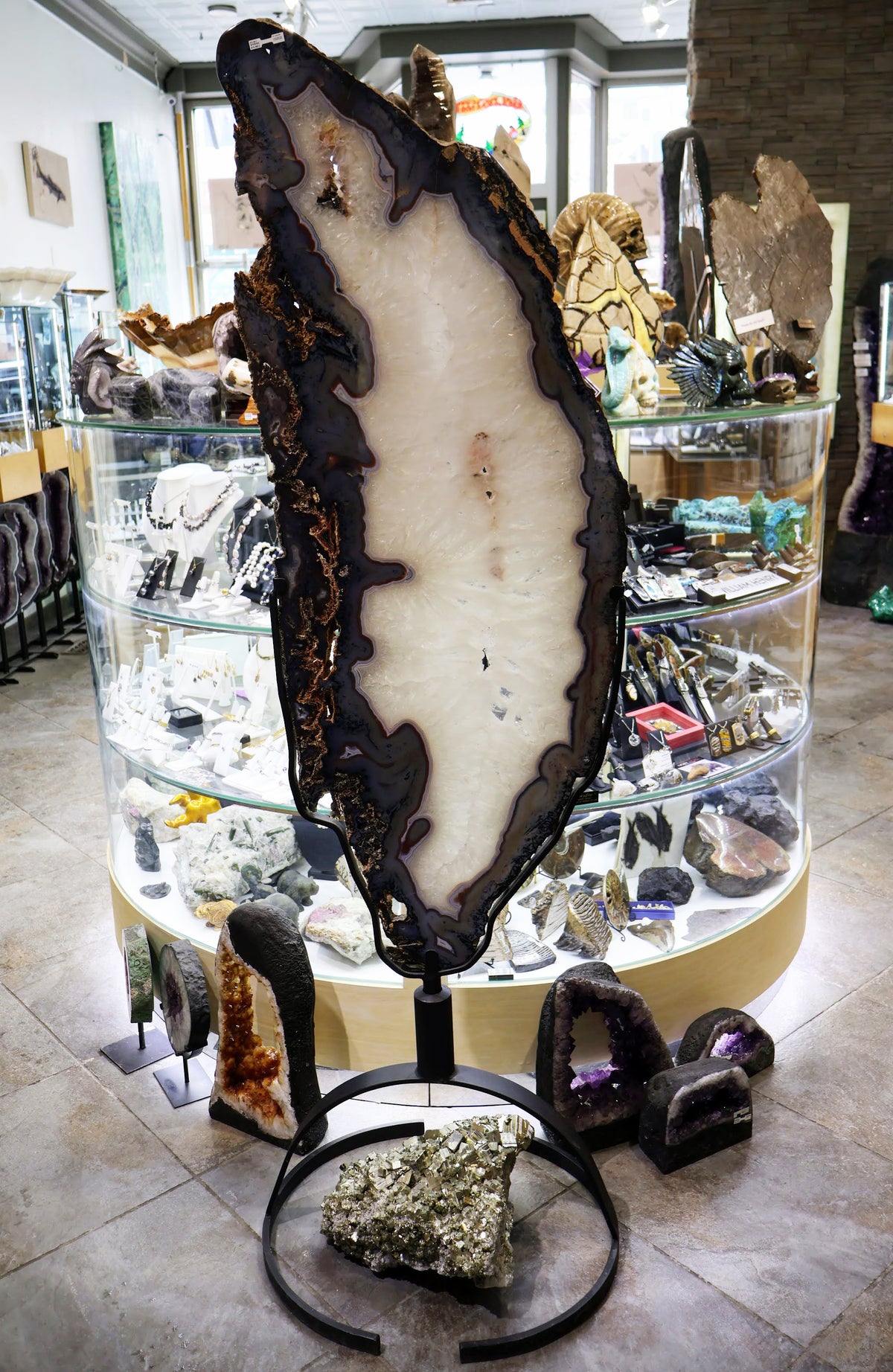 Large Geode Slice from Park City Jewelers