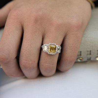 Park City Jewelers Yellow Diamond Ring