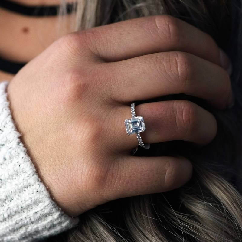 Emerald Cut Diamond Ring