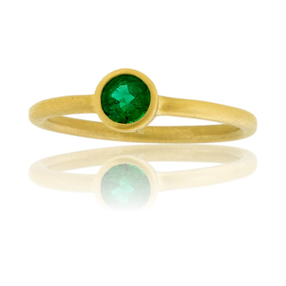 Emerald Bezel Ring
