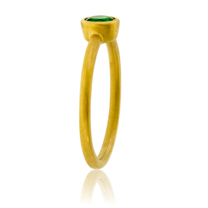 Emerald Bezel Ring